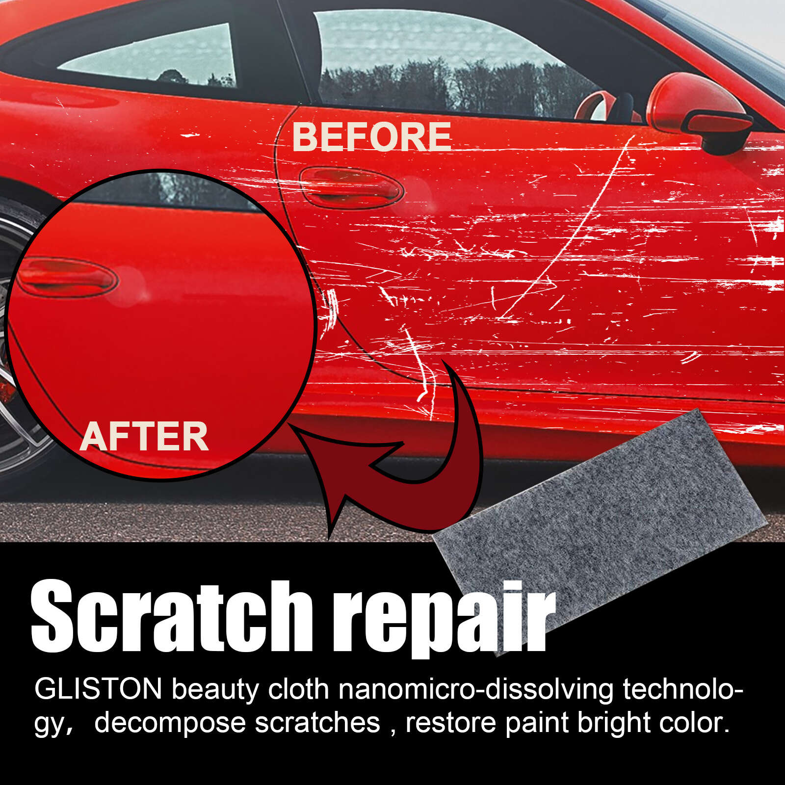 Car Scratch Repair Kit - Paint Restoration for Scratches and Water Damage