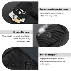 Men's Reflective Strip Waterproof Messenger Bag