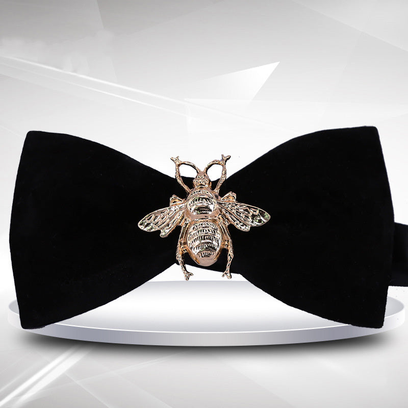 Groom Velvet Bow Tie For Wedding Bee Decor Bow Ties