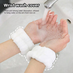 2pcs Reusable Spa Wrist Wash Strap Soft Microfiber Towel Wrist Wrap