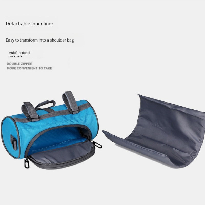 Bicycle Hanging Cylinder Bag Outdoor Storage Lightweight Shoulder Sports Bag