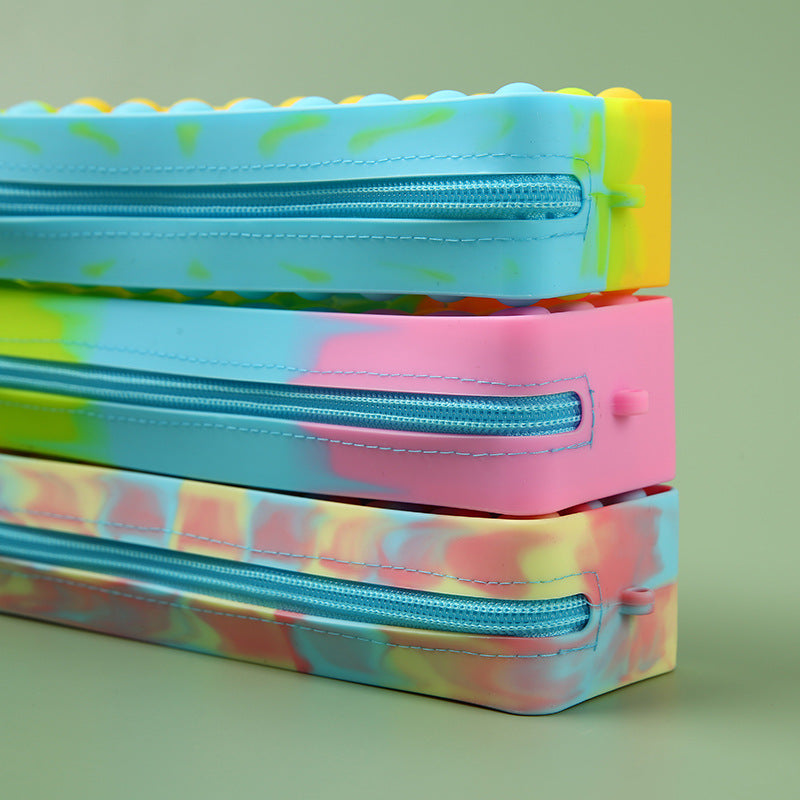 Silicone Pencil Case Student Multifunctional Stationery Supplies Box