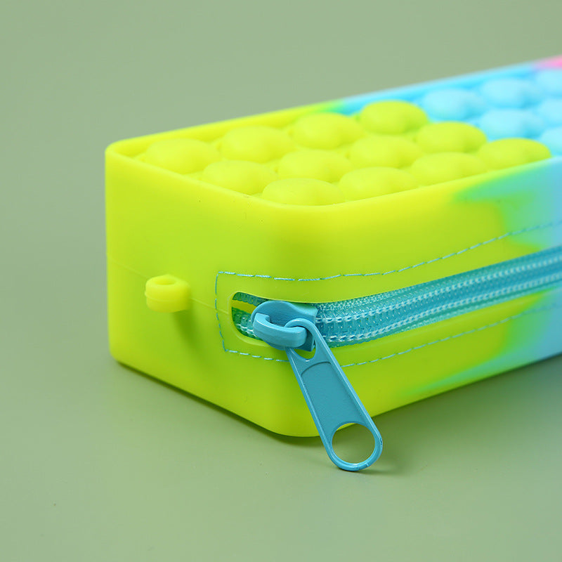 Silicone Pencil Case Student Multifunctional Stationery Supplies Box