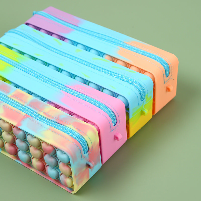 Silicone Pencil Case Student Multifunctional Stationery Supplies Box