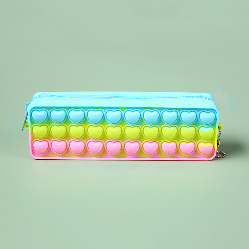 Silicone Pencil Case Student Multifunctional Stationery Supplies Box