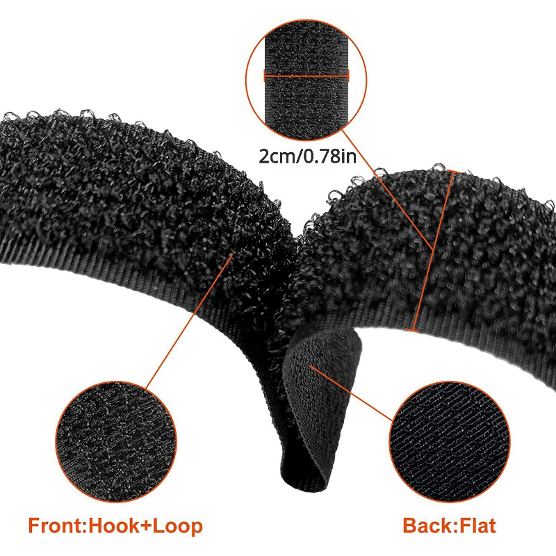 Adjustable Body Strap with Button Reverse Hook and loop Fastener