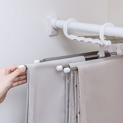 5 In 1 Magic Trouser Rack Hangers Stainless Steel Folding Pant Rack