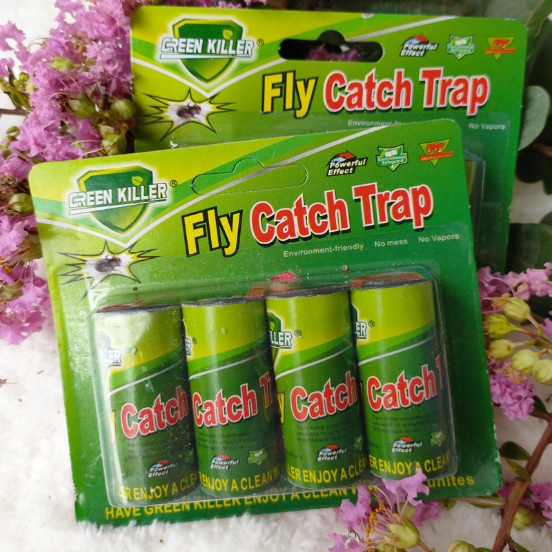 8pcs Fly Traps Sticky Hanging Fly Tape Catcher Ribbon