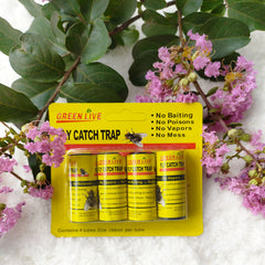 8pcs Fly Traps Sticky Hanging Fly Tape Catcher Ribbon