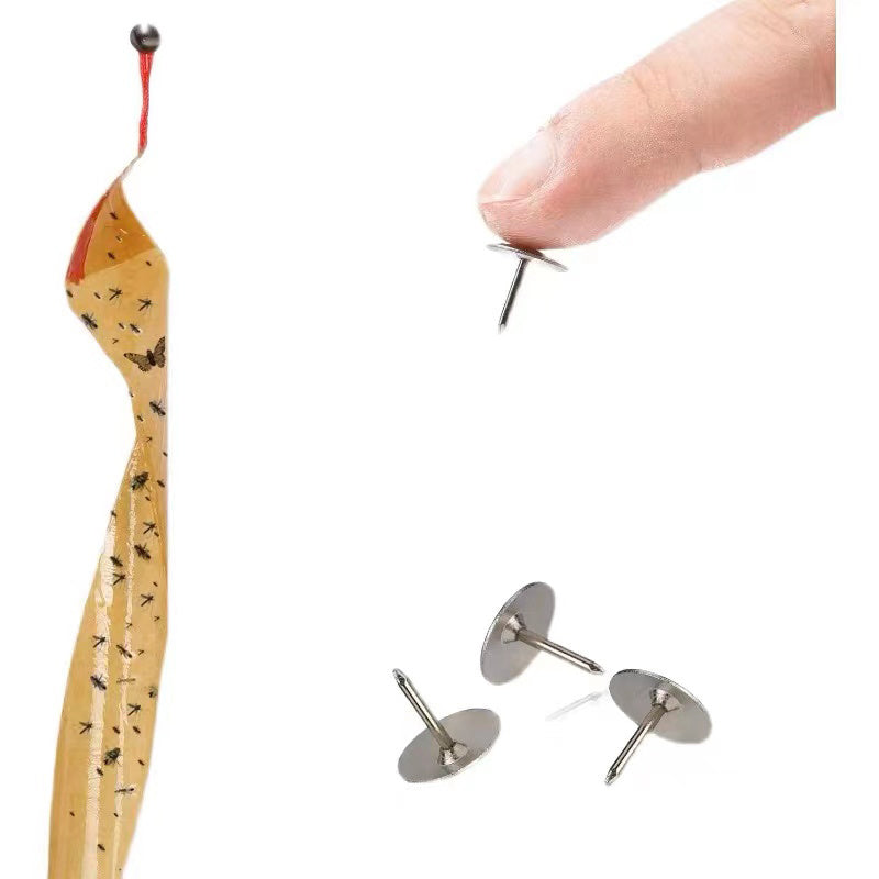 8pcs Fly Traps Sticky Hanging Fly Tape Catcher Ribbon