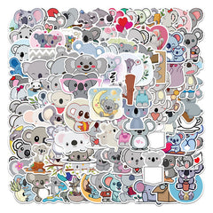 100pcs Animal Koala Stickers Waterproof DIY Room Decoration