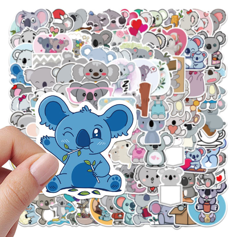 100pcs Animal Koala Stickers Waterproof DIY Room Decoration