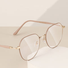 Men's Thin Frame Glasses Blocking Harmful Light