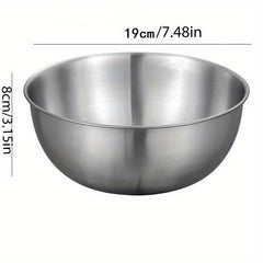 3pcs Stainless Steel Mixing Bowls for Kitchen Prep and Storage