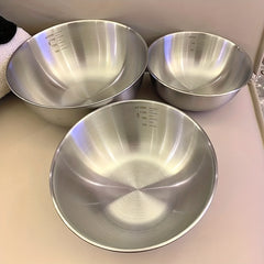 3pcs Stainless Steel Mixing Bowls for Kitchen Prep and Storage