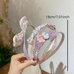 Flowers Bow Hair Hoop Headbands Girls Hair Accessories