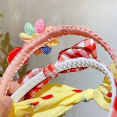 Flowers Bow Hair Hoop Headbands Girls Hair Accessories