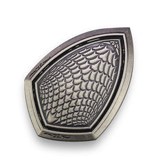 Retro Shield Belt Buckle Ancient Silver Cowboy Buckle Jean Accessories DIY Craft