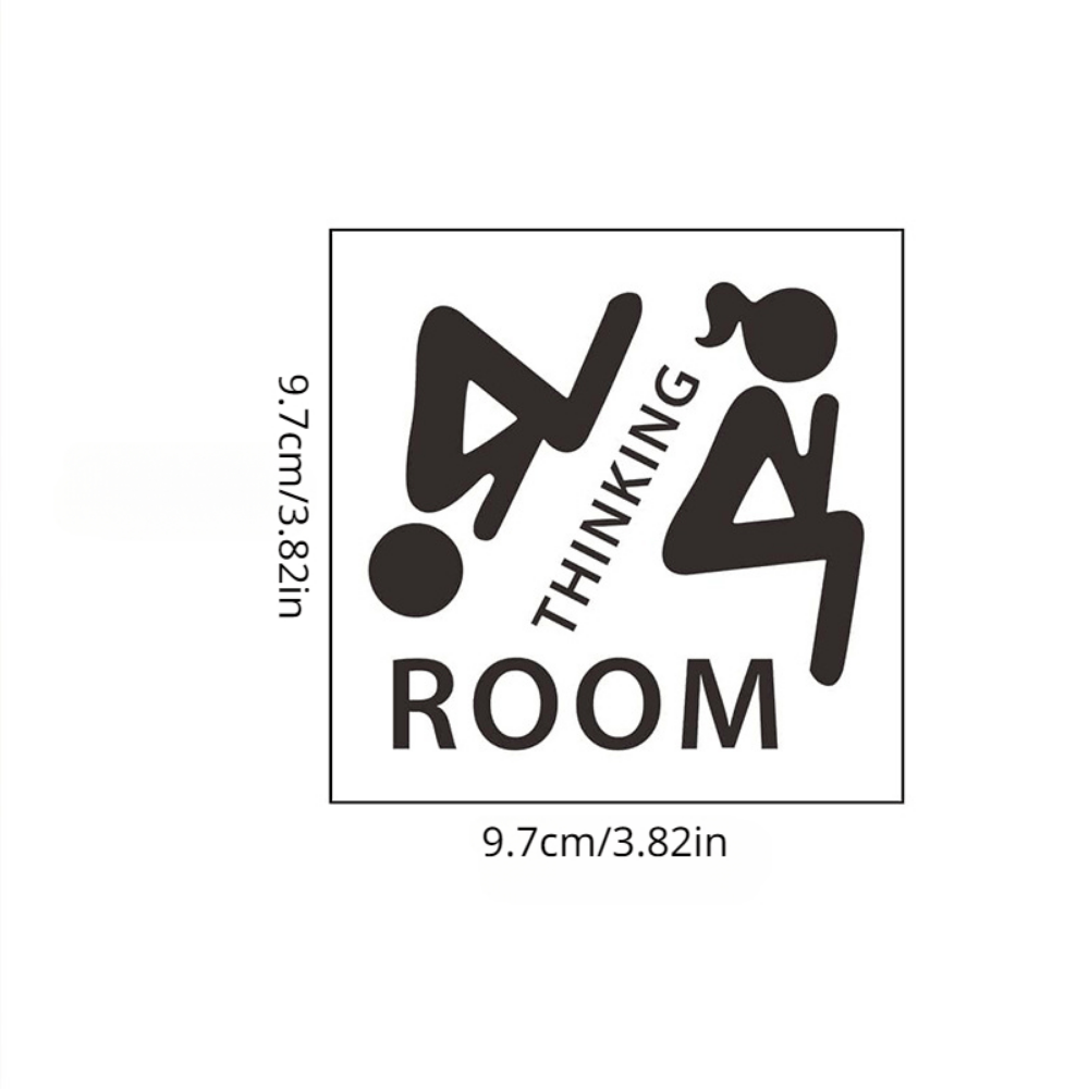 Bathroom Toilet Signs Wall Stickers Adornment Door Stickers