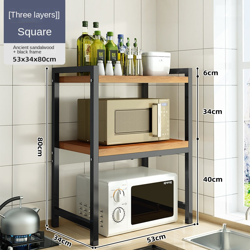 1PC Microwave Rack Stainless Steel Organizer 2 3 Layer Rice Cooker Rack
