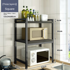 1PC Microwave Rack Stainless Steel Organizer 2 3 Layer Rice Cooker Rack