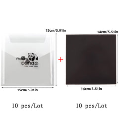 10pcs Storage Bag & Magnetic Sheets Set for Clear Stamps Die Cutting Mold