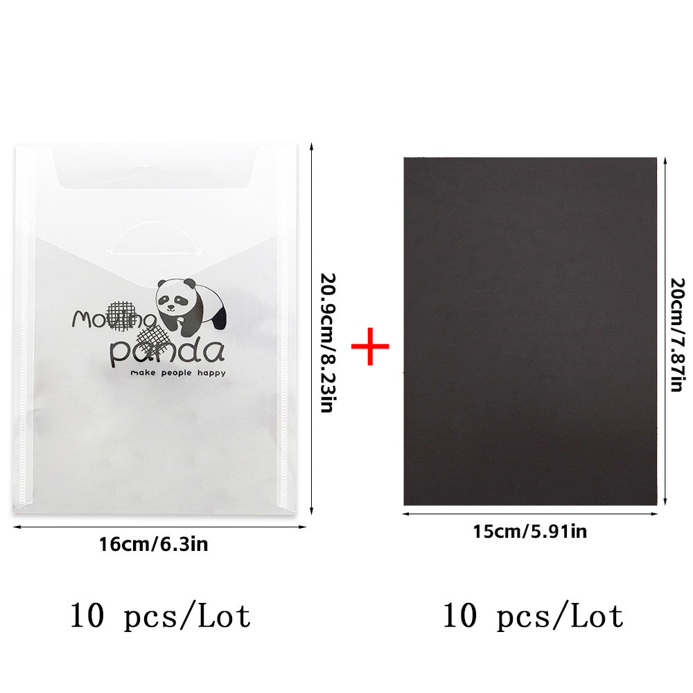 10pcs Storage Bag & Magnetic Sheets Set for Clear Stamps Die Cutting Mold