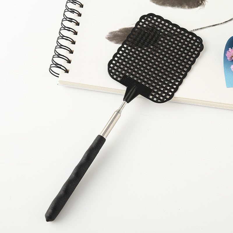 2pcs Telescopic Fly Swatters Durable Plastic Non Slip Handle Indoor Outdoor