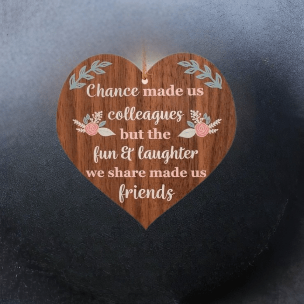 Colleague Gift Retirement Plaque Friendship Sign Wooden Home Decor