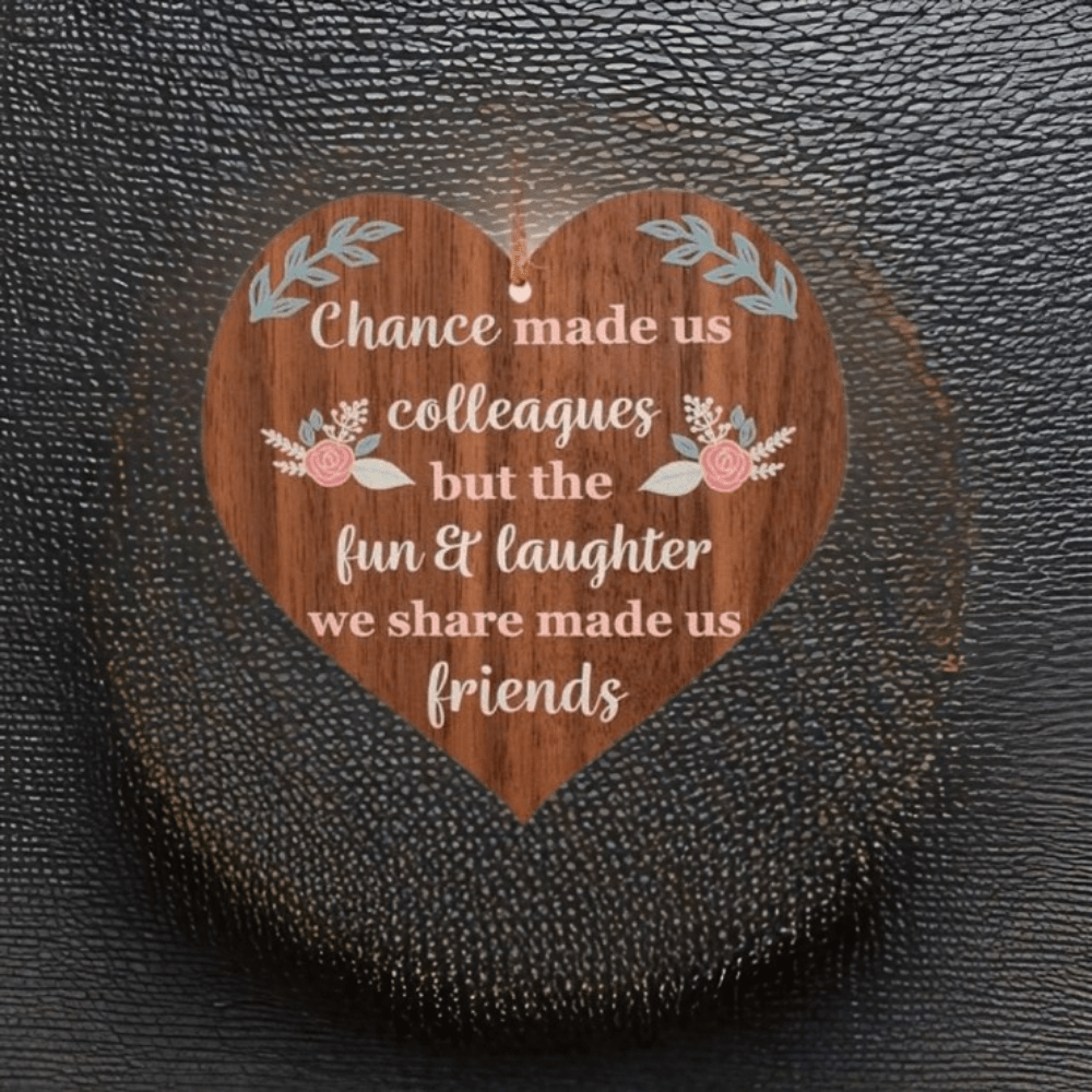 Colleague Gift Retirement Plaque Friendship Sign Wooden Home Decor