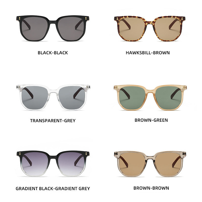 Men's Tea Brown Square Frame Sunglasses Vintage Wood Grain UV Protection