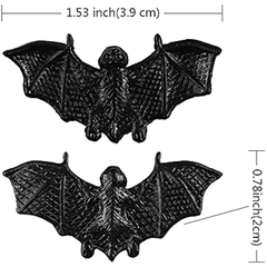 40Pcs Mini 3D Bats Luminous Halloween Decoration - Scary Prank Toy