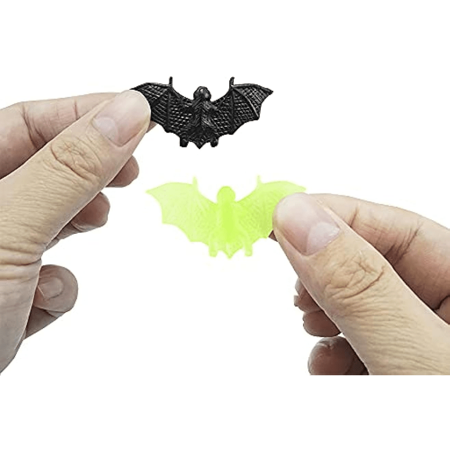 40Pcs Mini 3D Bats Luminous Halloween Decoration - Scary Prank Toy