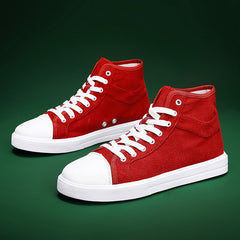 Women's High Skateboard Shoes Lightweight Canvas Shoes