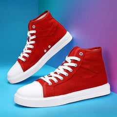 Women's High Skateboard Shoes Lightweight Canvas Shoes