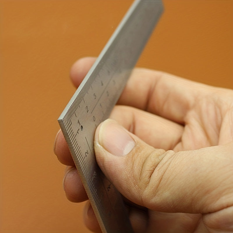 Mini Square Stainless Steel L-Shaped Ruler for Leather