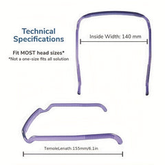Invisible Plastic Hair Hoop for Thick Curly Hair, Headband Hairstyle Fixing Tool