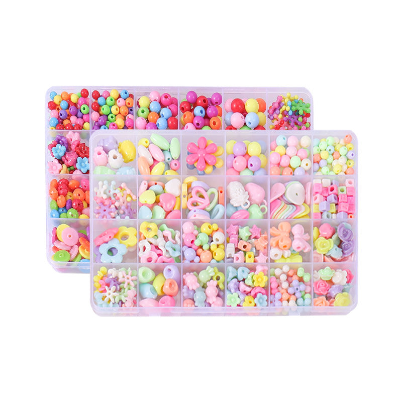 DIY Bead Stringing Toy Set for Bracelets & Necklaces with Bead Weaving Kit