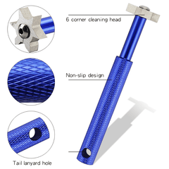 Golf Groove Sharpener Hexagon Sharpener Head Groove Cleaning Tools