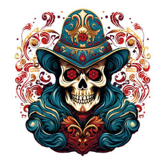 Skull Magician Iron On Patch For Men