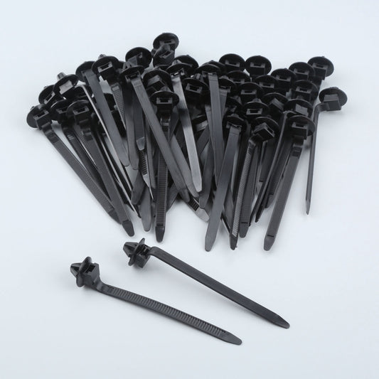 20pcs Car Nylon Tie Wrap Cable Fasteners Clips Auto Fastening Zip Strap