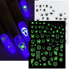 Glow in the Dark Halloween Nail Art Stickers