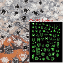 Glow in the Dark Halloween Nail Art Stickers