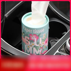 Car Mounted Tissue Dispensers with Special Cylindrical Box Packaging
