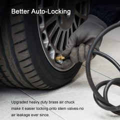 Heavy Duty Open Flow Lock On Tire Chuck with Clip - Yellow