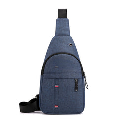 Men's Multifunction Shoulder Bag with Earphone Hole Outdoor Crossbody Bag