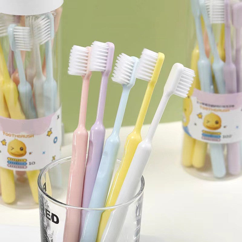 10pcs Family Pack Eco Friendly Soft Bristles Toothbrush