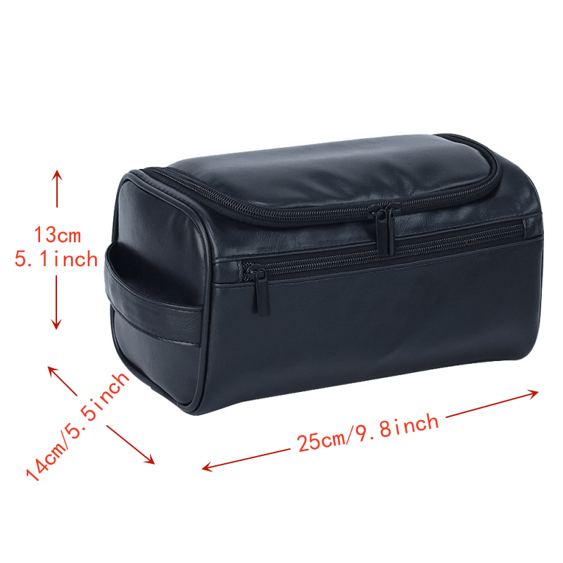 Versatile Cosmetic Bag Portable Zipper Toiletry Wash Bag Travel Makeup Case