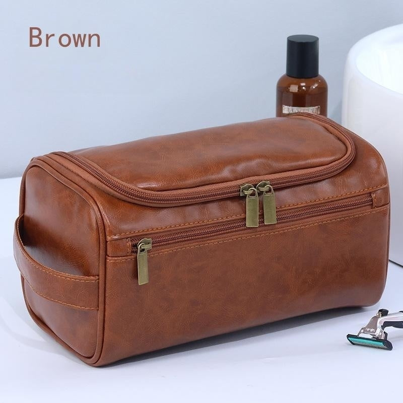 Versatile Cosmetic Bag Portable Zipper Toiletry Wash Bag Travel Makeup Case