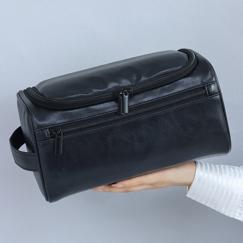 Versatile Cosmetic Bag Portable Zipper Toiletry Wash Bag Travel Makeup Case